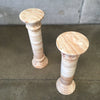 Set of 2 Solid Onyx Pedestals