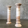 Set of 2 Solid Onyx Pedestals