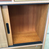 Mid Century Modern Cabinet with Glass Panels by Pomona