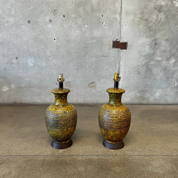 Pair of Mid Century Ceramic Lamps