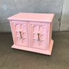 Pink Two Door Side Cabinet/End Table