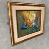 Mid Century Modern Oil Painting Signed C. John