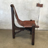 Vintage Leather Sling Chair