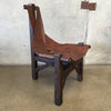 Vintage Leather Sling Chair