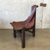 Vintage Leather Sling Chair