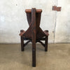 Vintage Leather Sling Chair