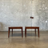 Pair Of Mid Century Walnut Side Tables