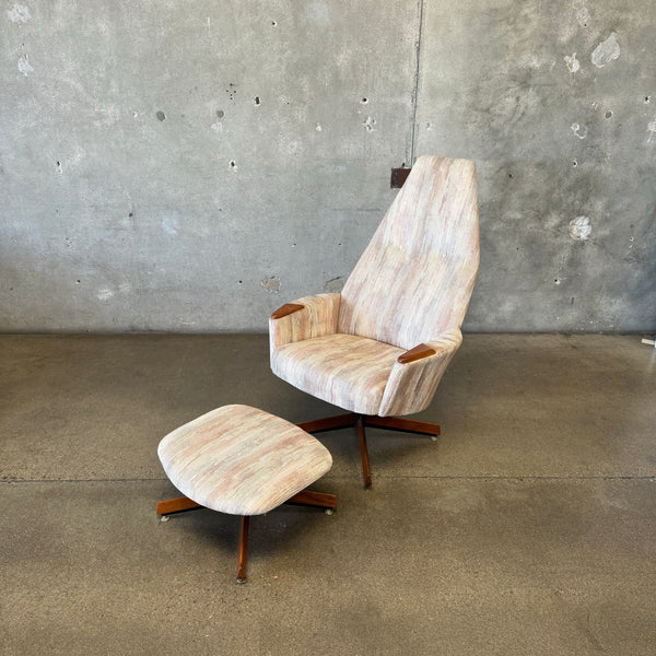 1960's Adrian Pearsall Lounge Chair & Ottoman