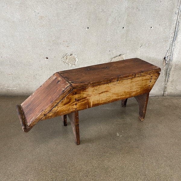 Antique Primitive Pig Bench