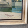 Vintage Oil On Board U.S. Navy In Panama Painting