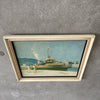 Vintage Oil On Board U.S. Navy In Panama Painting