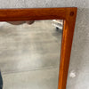 Mid Century Modern Danish Teak Wood Frame Mirror By Aksel Kjersgaard Odder