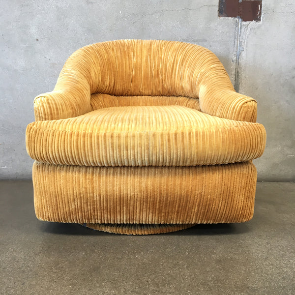 Mid Century Modern Club Swivel Chair