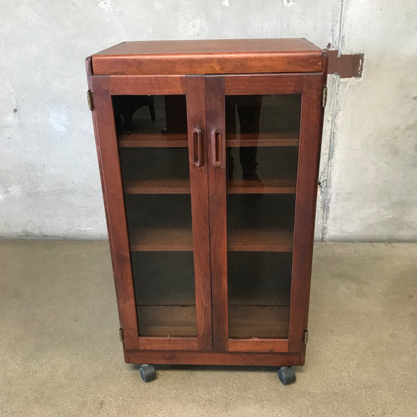 Mid Century Liquor Cabinet w/Wheels #2