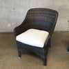 Four Williams Sonoma Woven Outdoor Chairs