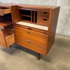 Mid Century Walnut Roll Top Desk By Hooker Furniture "Mainline"