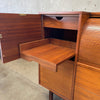 Mid Century Walnut Roll Top Desk By Hooker Furniture "Mainline"