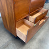 Mid Century Walnut Roll Top Desk By Hooker Furniture "Mainline"