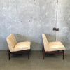 Mid Century Walnut Sofa & Two Chair Set