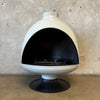 Vintage Mid Century Modern Grey Malm "Fire Drum 3" Gas Fireplace