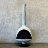 Vintage Mid Century Modern Grey Malm "Fire Drum 3" Gas Fireplace