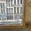 Framed Painting On Board Of "State St." By Anne Tate