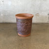 Mid Century Studio Craft Pot / Bin / Planter In Brown Glaze