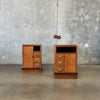 Pair of N.E Corengia Art Deco Night Stands