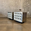 Jonathan Adler Pair Of Diamond Front Nightstands / End Tables