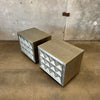 Jonathan Adler Pair Of Diamond Front Nightstands / End Tables