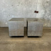 Jonathan Adler Pair Of Diamond Front Nightstands / End Tables