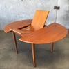 Vintage Danish Teak Butteryfly Leaf Dining Table