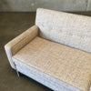 Vintage Mid Century Modern Freshly Upholstered Sofa