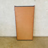 Mid Century Modern Rosewood & Black Metal Wall Hanging Mirror