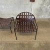 Mid Century Modern Outdoor Chair and Ottoman