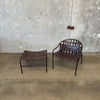 Mid Century Modern Outdoor Chair and Ottoman