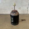 Vintage Tea Canister Lamp - Made in Italy