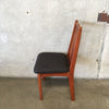 Set of Six Vintage Teak Dining Chairs