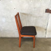 Set of Six Vintage Teak Dining Chairs