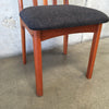 Set of Six Vintage Teak Dining Chairs