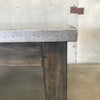 Galvanized Steel Top & Wood Dining Table