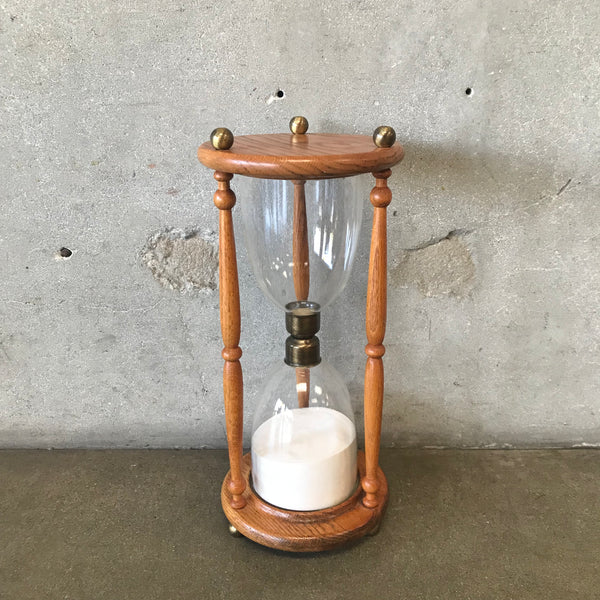 Vintage Hour Glass Clock