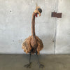 Vintage Mid Century Fiber Art Emu