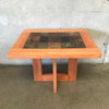 Danish Teak & Slate Side Table