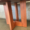 Danish Teak & Slate Side Table