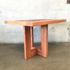 Danish Teak & Slate Side Table