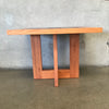 Danish Teak & Slate Side Table