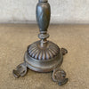 Antique Rembrandt Art Deco Iron and Marble Smoking Stand Side Table 1920s