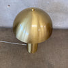 Mid Century Modern Style Mushroom Table Lamp Golden Brass Color