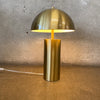 Mid Century Modern Style Mushroom Table Lamp Golden Brass Color